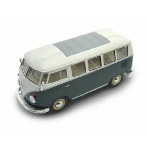 W22095GN - 1/24 1962 VOLKSWAGEN CLASSIC BUS GREEN/WHITE
