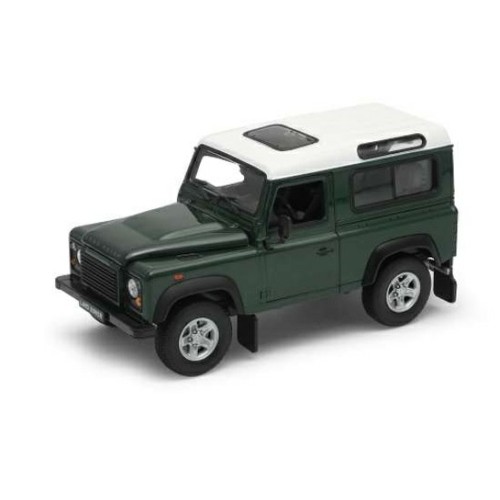 W22498G - 1/24 LAND ROVER GREEN WITH WHITE ROOF