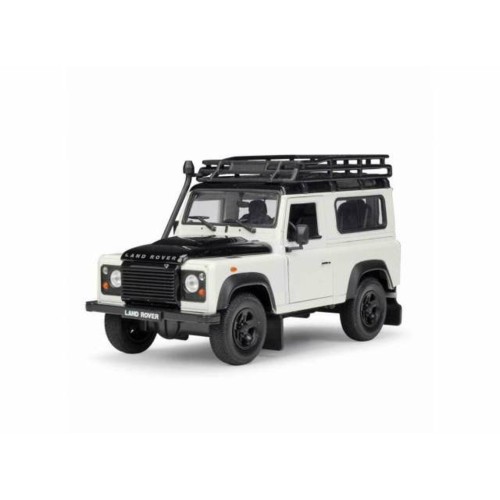 W22498SPW - 1/24 LAND ROVER DEFENDER WITH ROOF RACK WHITE
