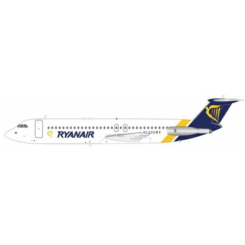 WB111RYANCU - 1/200 RYANAIR BAC 111-531FS ONE-ELEVEN EI-CCU WITH STAND
