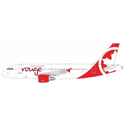 WB319ACRIJ - 1/200 AIR CANADA ROUGE AIRBUS A319-114 C-GBIJ WITH STAND