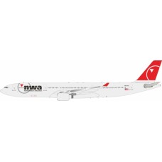 WB333807 - 1/200 NORTHWEST AIRLINES AIRBUS A330-323 N807NW WITH STAND LIMTED 60 PIECES