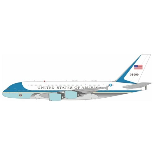 WB380USAF - 1/200 AIRBUS A380 AIR FORCE ONE 38000 WITH STAND