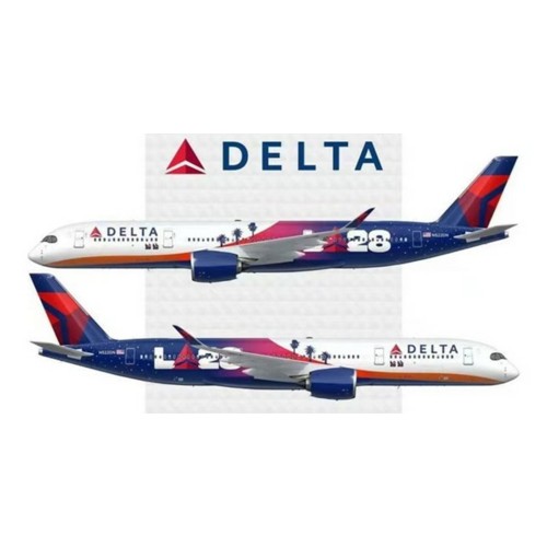 WB4041 - 1/400 N522DZ DELTA AIR LINES AIRBUS A350-941 LA28 DETACHABLE GEAR