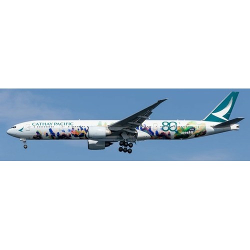 WB4079 - 1/400 B-KQU CATHAY PACIFIC BOEING 777-367ER SPIRIT OF HONG KONG DETACHABLE GEAR