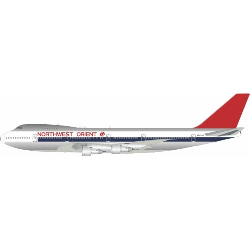 WB741605P - 1/200 NORTHWEST ORIENT AIRLINES BOEING 747-151 N605US WITH STAND 120 MODELS