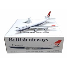 WB742BDXA - 1/200 BRITSH AIRWAYS BOEING 747-236 G-BDXA WITH STAND