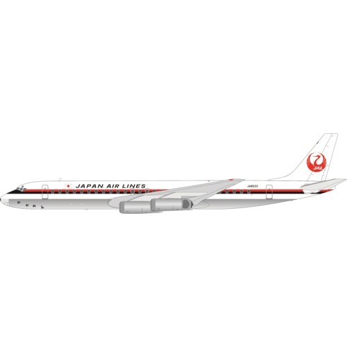 WB862JAL33P - 1/200 JAPAN AIR LINES - JAL DC-8-62 JA8033 WITH STAND