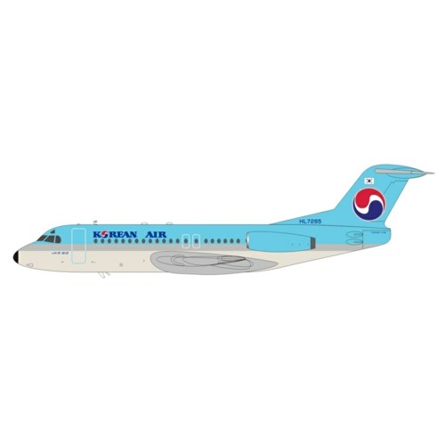 WBF28KL25 - 1/200 KOREAN AIR FOKKER F-28-4000 FELLOWSHIP HL7265 WITH STAND