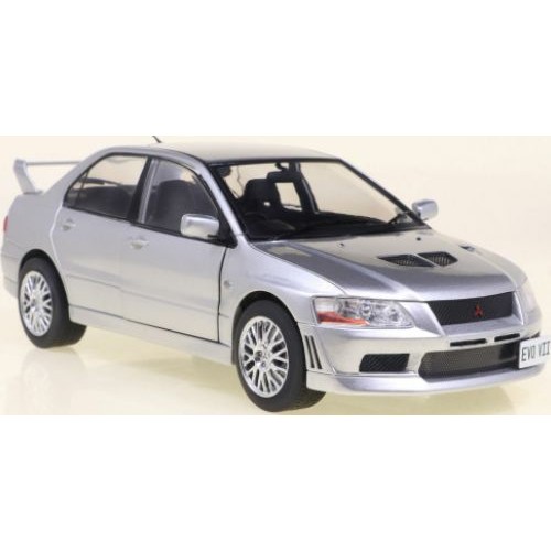 WBX124204 - 1/24 MITSUBISHI LANCER EVOLUTION VII SILVER RHD  2001