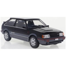 WBX124222 - 1/24 MAZDA 323 4WD TURBO BLACK/METALLIC DARK GREY 1989