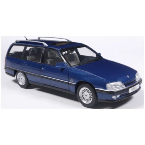 WBX124283 - 1/24 OPEL OMEGA A2 CARAVAN DARK BLUE 1990