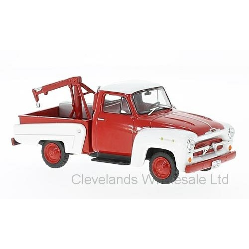 WBX233 - 1/43 CHEVROLET 3100 TOW TRUCK RED/WHITE 1956