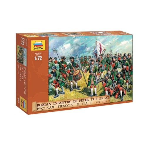 Z8049 - 1/72 RUSSIAN INFANTRY PETER THE GREAT (PLASTIC KIT)